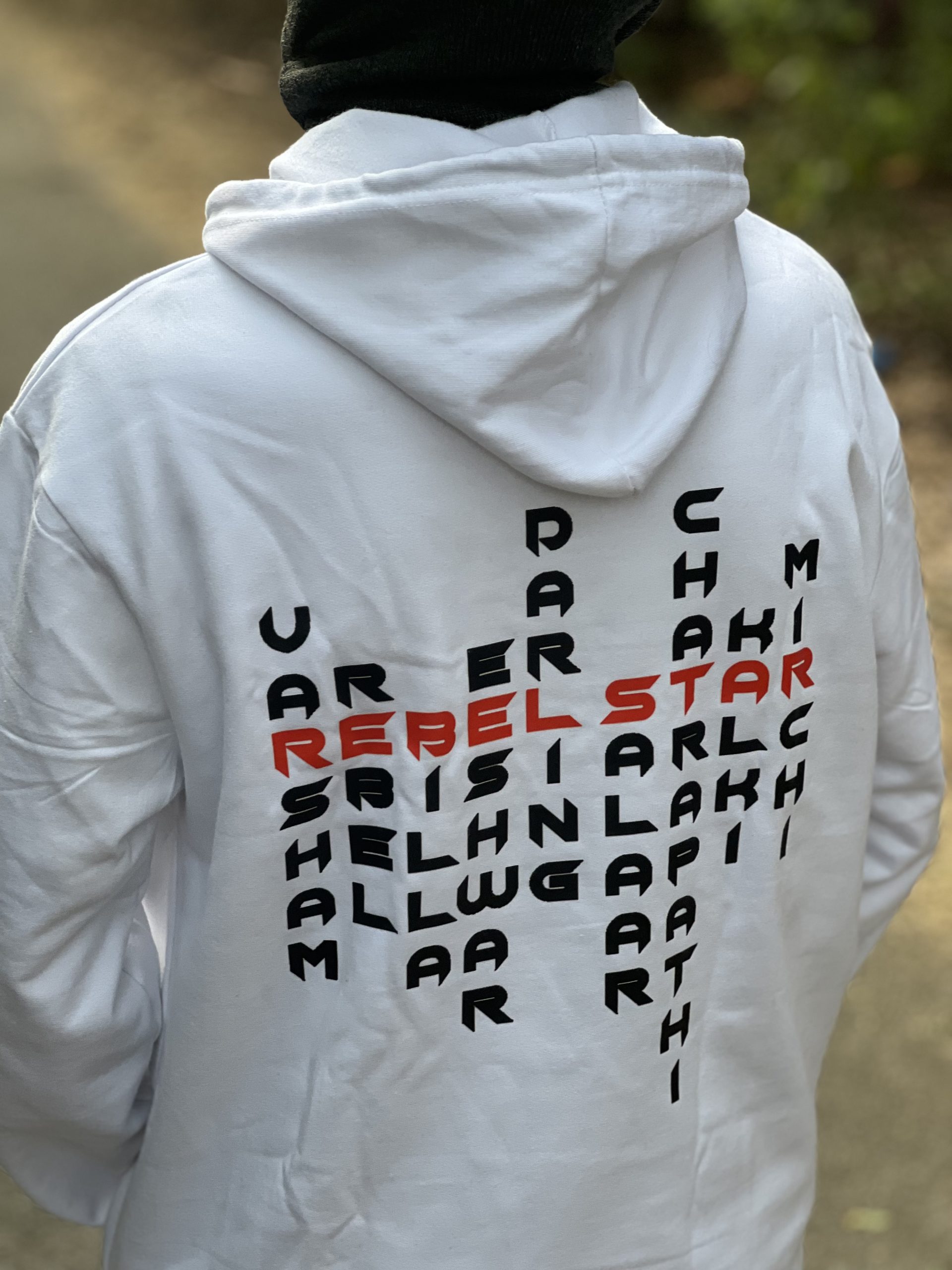 REBELWOOD WHITE Hoodie - Image 3