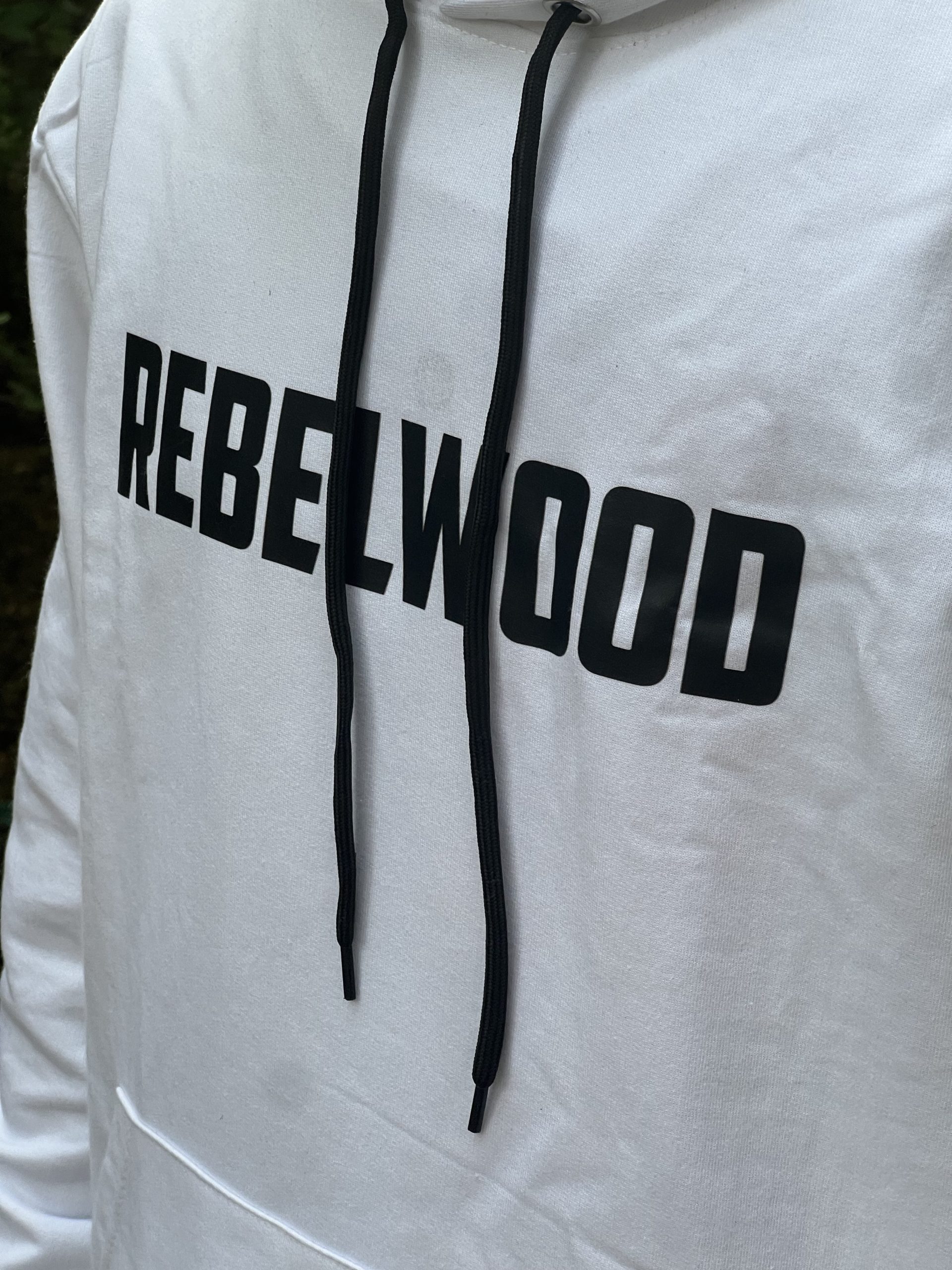 REBELWOOD WHITE Hoodie - Image 4