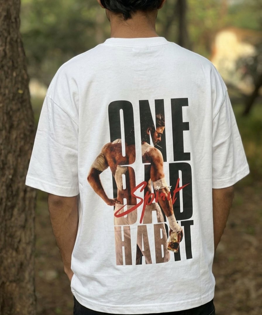 SPIRIT White oversized Tshirt - Image 2